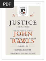 Political Science - John Rawl Theory of Justice