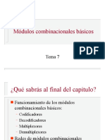 Módulos Combinacionales Básicos. Tema 7