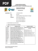 Programacion Atletismo Juegos Mun. Magisterio 2022.