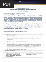 Rúbrica - Preparación Del Caso Mexico Se Hubiera Podido Prevenir La Crisis en 1994 - Gestión de Crisis Económica - Martes Enero 2022 Enero 2022