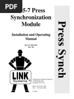 805-7 Press Synchronization: Installation and Operating Manual