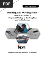 Reading and Writing Skills Module 3