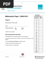 Maths Mid-Term Assessment (Stage 6)