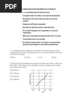 ENSAYO SIMCE EDUCAIÓN MATEMÁTICA 8° Basico