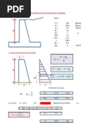 Excel - Diseño de Muro de Contension en Voladizo