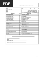 Check List de Plataformas Elevadoras
