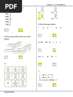 GRADE 3 - 4 (CATEGORY 2) Sample Questions - Answer