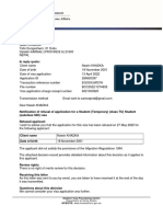 IMMI Refusal Notification With Decision Record