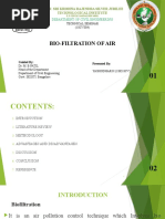 Bio-Filtration of Air: Govt. Sri Krishna Rajendra Silver Jubilee Technological Institute