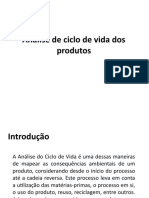 Análise de Ciclo de Vida Dos Produtos Trabalho em Grupo