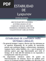 Ad de Lyapunov para Sistemas Lineales