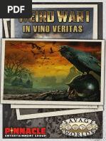 Savage Worlds - Weird Wars - Weird War I - Adv - in Vino Veritas