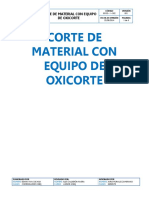 Corte Con Equipo de Oxicorte