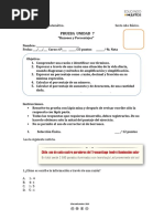 Prueba de Razon y Porcentaje 1