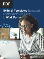 19 Email Templates Transaction: Coordinators Can Copy To Work Faster