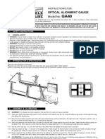 Model No:: Optical Alignment Gauge