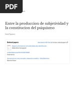 Bleichmar - Entre La Produccion de Subjetividad y La Constitucion Del Psiquismo-With-Cover-Page-V2