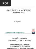 Tecnicas de Negociacion y Manejo de Conflictos