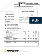 Datasheet 1N100A Diodo de Germanio