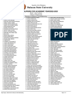 List of Qualifiers For Academic Year2022-2023