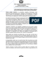 Lista de Postulantes A Cargos en El Órgano Judicial de Bolivia