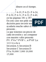 Valor de Dinero en El Tiempo