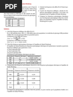 Enseignent Scientifique 2020 2021 Exercice Corrige Hardy Weinberg