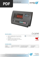 Type XK3190-A12E Indicator: Short Description