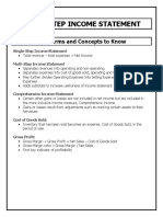 Multi-Step Income Statement: Key Terms and Concepts To Know