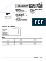 LQ Relays (ALQ) : Features Typical Applications