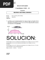 SOLUCIONARIO - Mecanica Vectorial Dinámica - Consolidado 1 - Prueba de Desarrollo - 2022 - 10