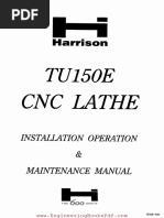 CNC Lathe Installation Operation and Maintenance Manual