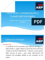 Unidad N°1 Colocación Compactación y Curado Del Hormigón