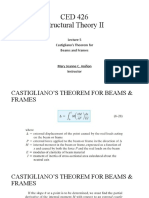 Topic1 - Castiglianos Theorem For Beams and Frames