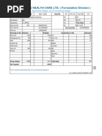 BAJAJ HEALTH CARE LTD. (Formulation Division) : April - 2022 Ashesh Kumar Pandya QC Jr. Officer