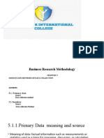 Chapter V - Sources and Methods of Data