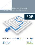 Guidance On The Management of Psychosocial Risks in The Workplace