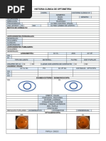 Nueva HISTORIA CLÍNICA DE OPTOMETRÍA