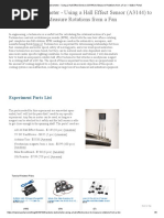 Hall Effect Sensor (A3144) To Measure Rotations From A Fan - Maker Portal