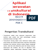 Aplikasi Keperawatan Transkultural