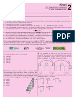 OBMEP Multipla Escolha PROVA E GABARITO 2012-FCC-IMPA-NIVEL 2