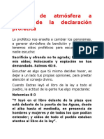 Cambio de Atmósfera A Través de La Declaración Profética