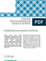 Teknik Menyampaikan Berita Buruk