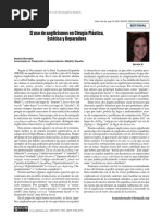 El Uso de Anglicismos en Cirugía Plástica, Estética y Reparadora