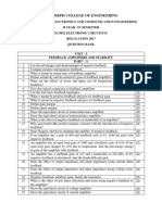 EC8452 - ELECTRONIC CIRCUITS II (2 Units) - ECE - YEAR - 2 - SEM - 4