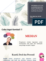 Pertemuan 9 (Kuartil, Desil, Persentil)