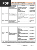 Weekly Home Learning Plan in Science