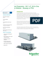 90 KW, Tier II, Direct Expansion, 142.1 M, All-In-One Prefab Data Center Module - Busway or PDU