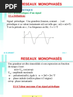 Réseaux Monophasés