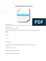 Database Programming With SQL Section 17 Quiz Part II